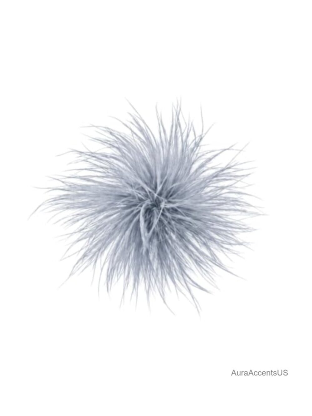 Ostrich Feather Brooch Pin Women Large Floral Lapel